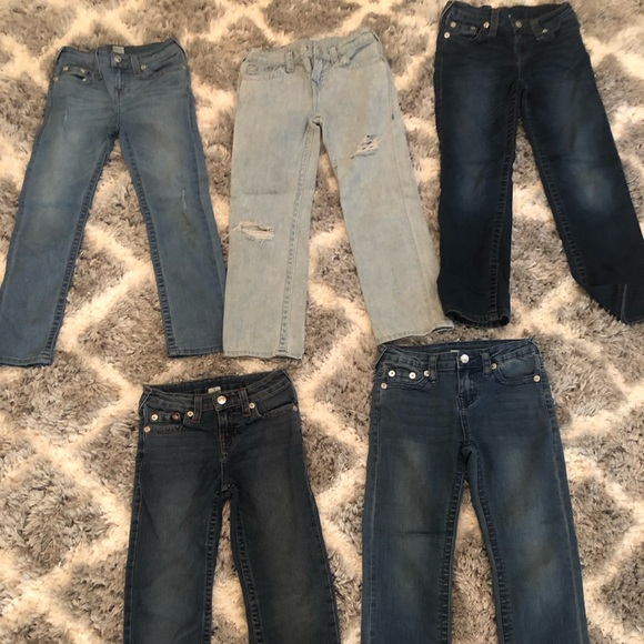 6 pair of True Religion Jeans